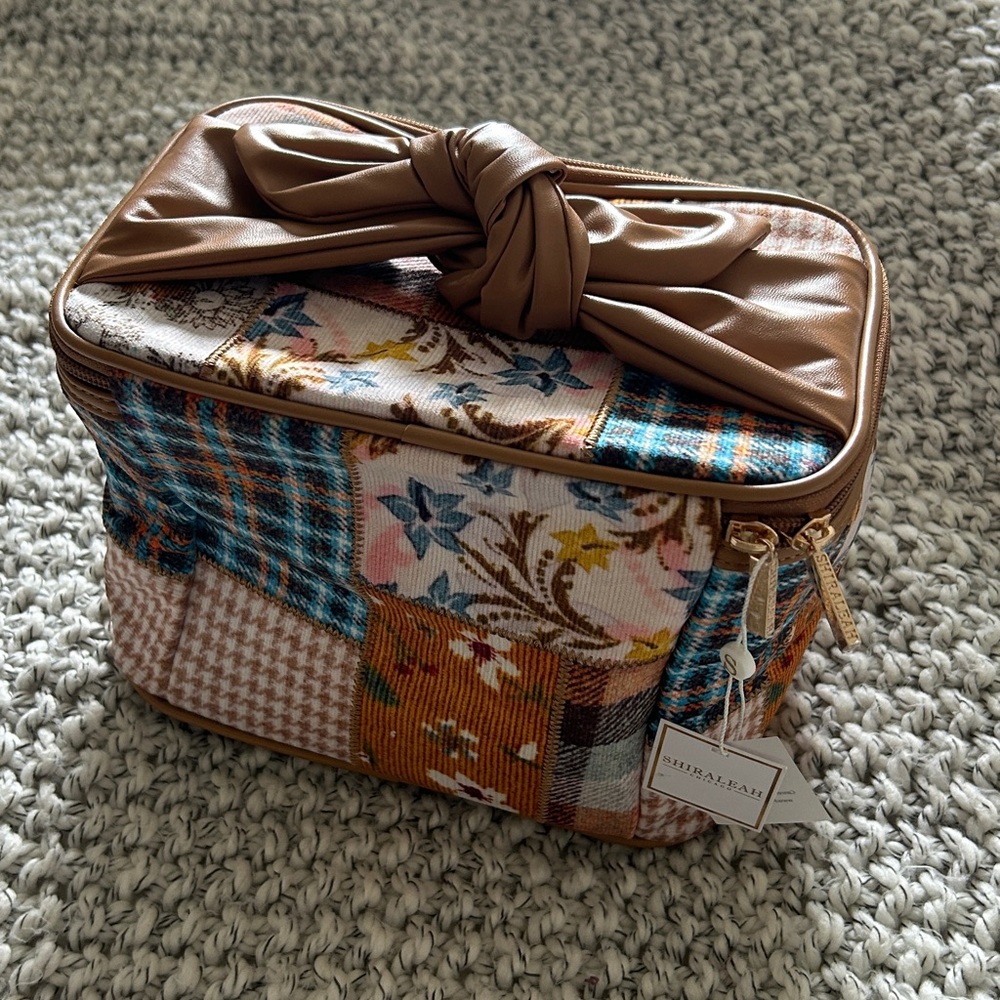 NWT Anthropologie Shiraleah Cosmetics Bag Boho Patchwork Hippie Exclusive - Picture 6 of 12